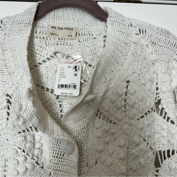 NWT Free People Prima Open Knit Cardigan - Picture 4 of 5